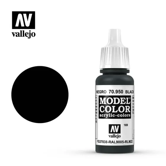 Vallejo 70950 Black MC169 17ml