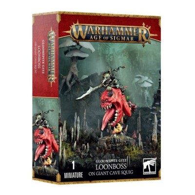 Glomspite Gitz Loonboss on Giant Cave Squig