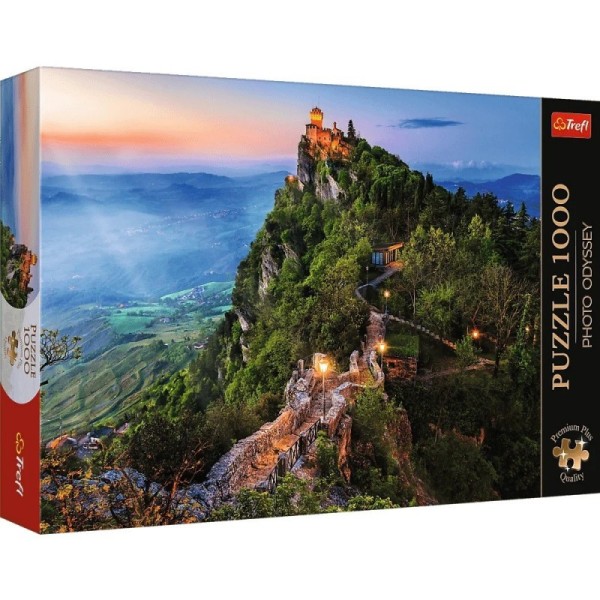 Puzzle 1000 elementów Premium Plus Wieża Cesta San Marino