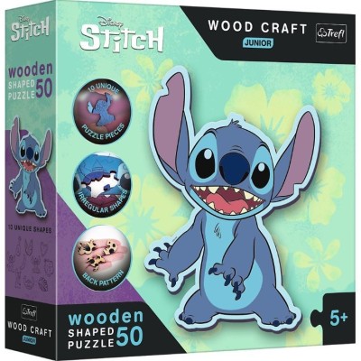 Puzzle drewniane 50 elementów Lilo i Stitch