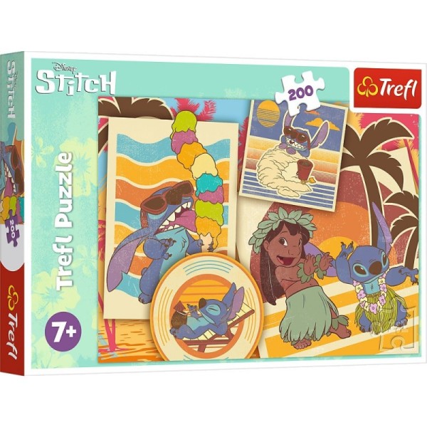 Puzzle 200 elementów Muzyczny świat Lilo i Stitch