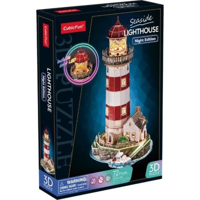 Puzzle 3D 72 elementy Latarnia wersja nocna