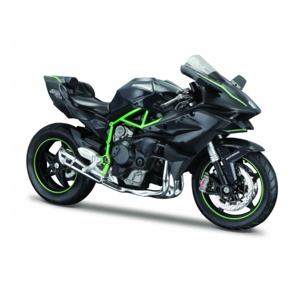 Model metalowy Motocykl Kawasaki Ninja H2 R z podstawką 1/12