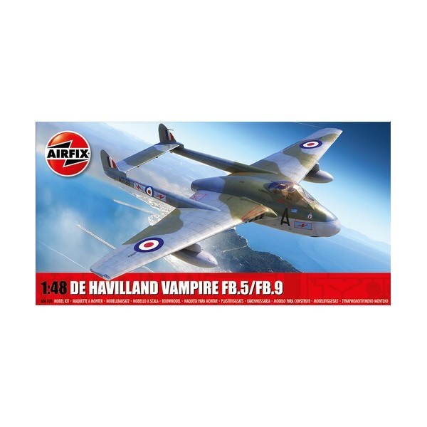 Model plastikowy De Havilland Vampire FB.5/FB.9 1/48