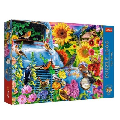 Puzzle 1000 elementów Premium Plus Quality Wiejska Sielanka: Śpiewające ptaki