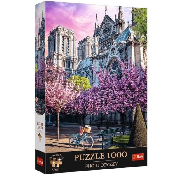 Puzzle 1000 elementów Premium Plus Quality Katedra Notre-Dame, Paryż