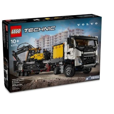 Klocki Technic 42175 Ciężarowka Volvo FMX i koparka EC230 Electric