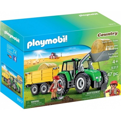 Zestaw figurek Country 9317 Traktor z przyczepą