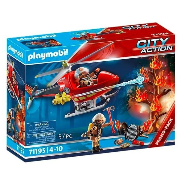 Zestaw z figurkami City Action 71195 Helikopter strażacki