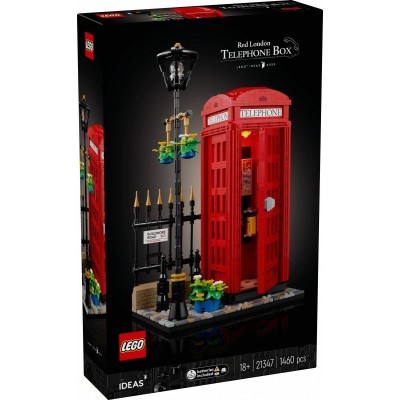 Klocki Ideas 21347 Czerwona londyńska budka telefoniczna