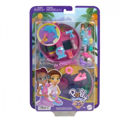 Zestaw figurek Polly Pocket Akwarium Delfina Zestaw kompaktowy