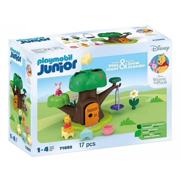 Zestaw z figurkami Junior Disney 71693 Domek w drzewie Kubusia Puchatka i Prosiaczka