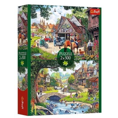 Puzzle 2x500 elementów Sielankowe życie