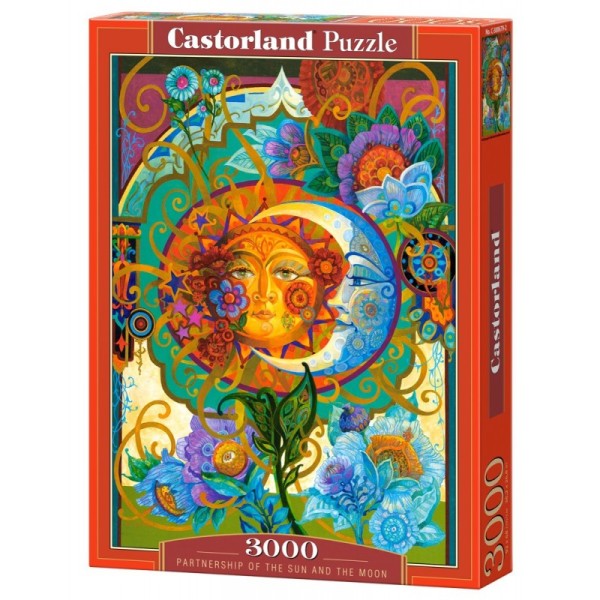 Puzzle 3000 elementów Partnerstwo Słońca i Księżyca