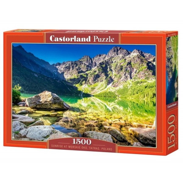 Puzzle 1500 elementów Morskie Oko Wschód Słońca Tatry