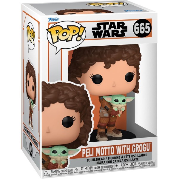 Figurka Funko POP! Star Wars Mandalorian 9 Peli Motto with Grogu nr 665