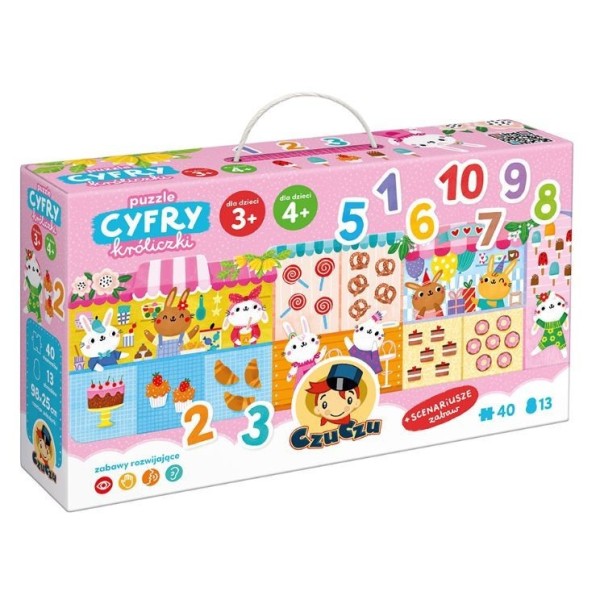 Puzzle Cyfry Króliczki