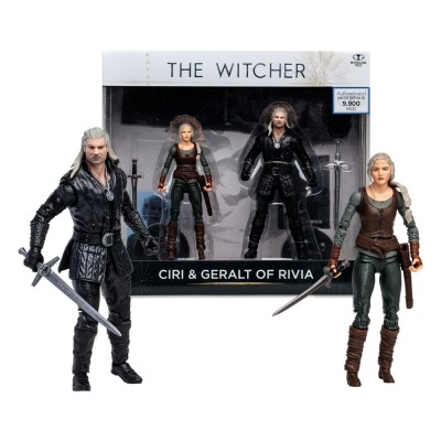 Figurki Wiedźmin The Witcher  Netflix Season 3 Geralt and Ciri 18 cm