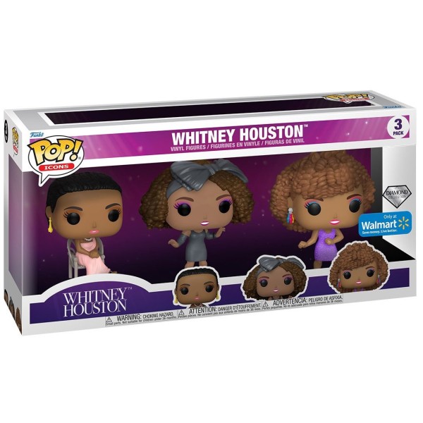 Figurki Funko POP! Icons: Whitney Houston Diamond Collection 3-Pack