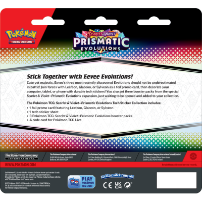 Pokémon TCG: Scarlet & Violet Prismatic Evolutions Tech Sticker