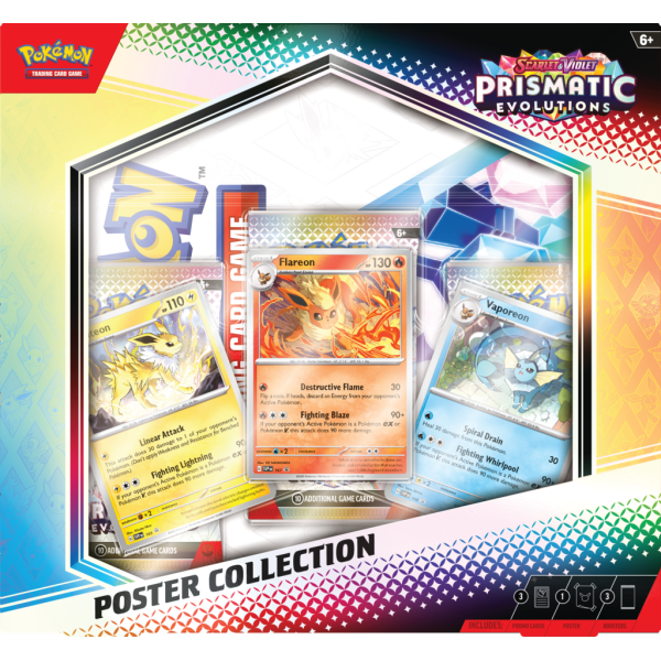 Pokémon TCG: Scarlet & Violet Prismatic Evolutions Poster Collection