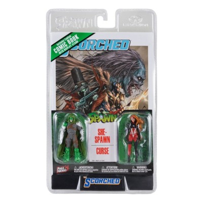 Figurki 90411 Spawn Action Figure 2-Pack with Comic Book Wave 2 She-Spawn & Curse