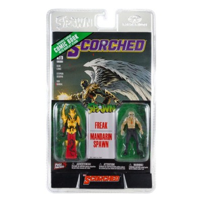 Figurki 90411 Spawn Action Figure 2-Pack with Comic Book Wave 2 Freak & Mandarin Spawn