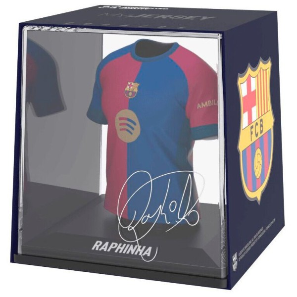 Figurka FC Barcelona Raphinha mini t-shirt 2024/25