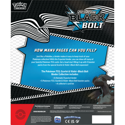 Pokémon TCG: Scarlet & Violet - Black Bolt & White Flare Binder Collection Zekrom