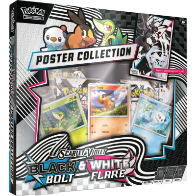 Pokémon TCG: Scarlet & Violet White Flare & Black Bolt Unova Poster Collection