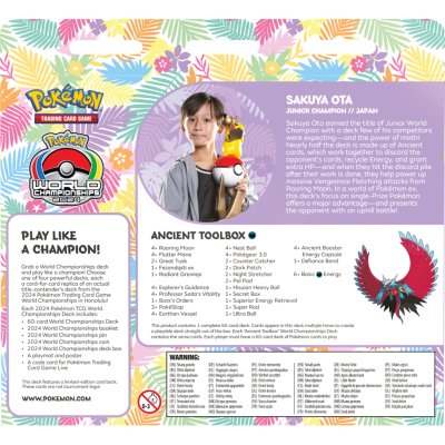 Pokémon TCG: World Championships Deck Honolulu 2024 - Ancient Toolbox