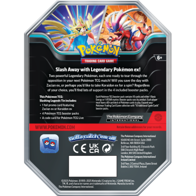Pokémon TCG: Slashing Legends Tin - Koraidon ex