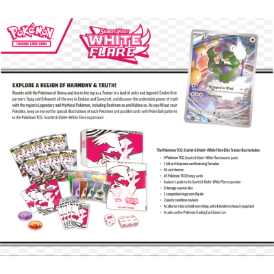 Pokémon TCG: Scarlet & Violet White Flare Elite Trainer Box - Reshiram
