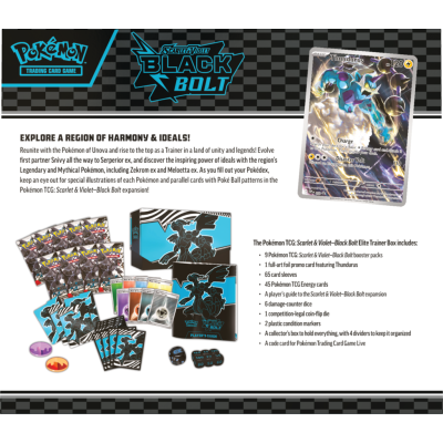 Pokémon TCG: Scarlet & Violet Black Bolt Elite Trainer Box - Zekrom