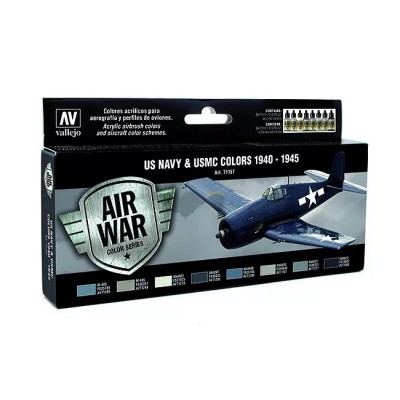 Zestaw farb Vallejo 71157 US Navy & USMC colors 1940-1945