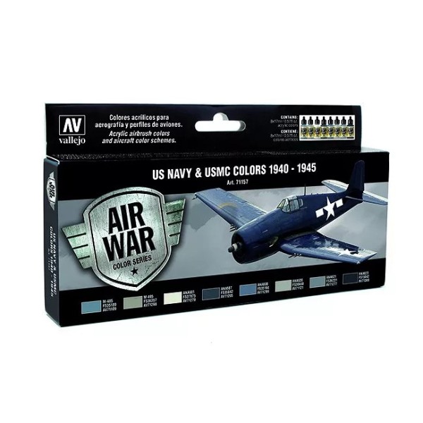 Zestaw farb Vallejo 71157 US Navy & USMC colors 1940-1945