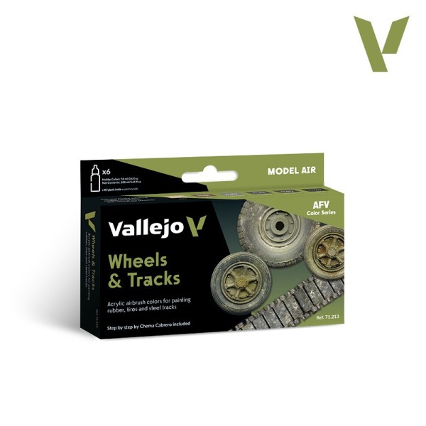 Zestaw farb Vallejo 71213 Wheels & Tracks
