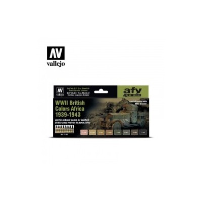 Zestaw farb Vallejo 71622 WWII British Colors Africa 1939-1943