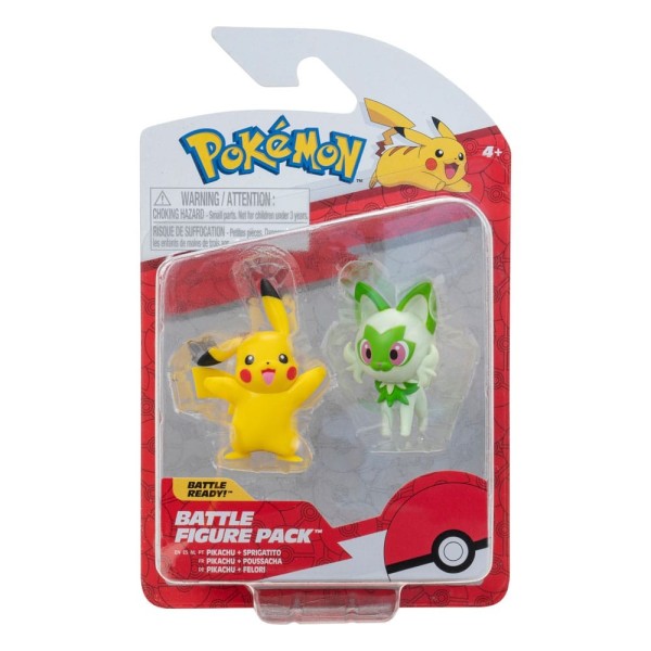 Mini Pack 2 figurki Pikachu & Sprigatito 5 cm