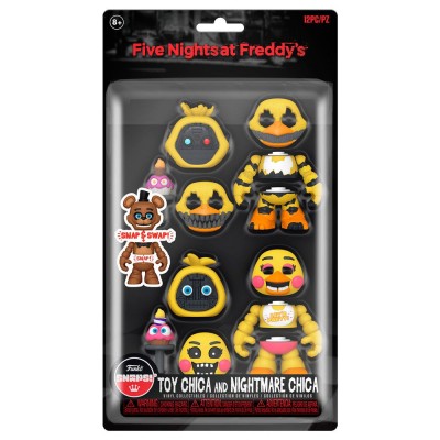 Figurki 2 pak Snap Action Five Nights at Freddy's at Toy Chica and Nightmare Chica 67694