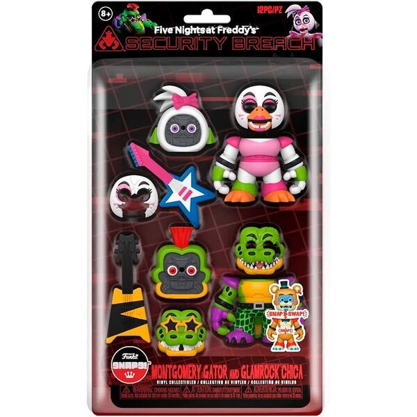Figurki 2 pak Snaps Action Five Nights at Freddy's at Montgomery Gator and Glamrock Chica 70818