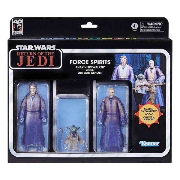 3-Pack Star Wars Episode VI Black Series Force Spirits 15 cm