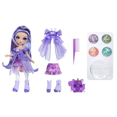 Lalka Rainbow High: Rainbow Shimmers with Slime Violet Willow Doll 122425