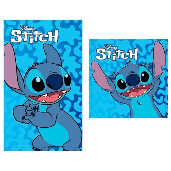 Zestaw 2 bawełnianych ręczników kąpielowych Disney Stitch