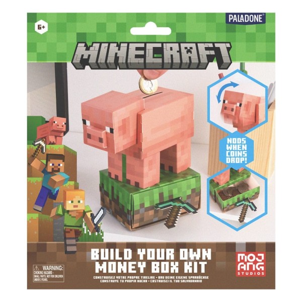 Skarbonka Minecraft Build Your Own Money Bank Treasure Schwein