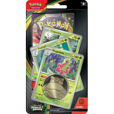 Pokémon TCG: Mega Evolution Perfect Order Premium Checklane Blister - Meganium/Bayleef/Chikorita