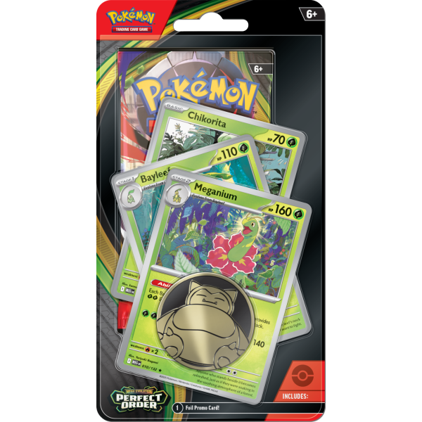 Pokémon TCG: Mega Evolution Perfect Order Premium Checklane Blister - Meganium/Bayleef/Chikorita