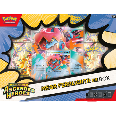 Pokémon TCG: Mega Evolution - Ascended Heroes - Mega Feraligatr ex Box