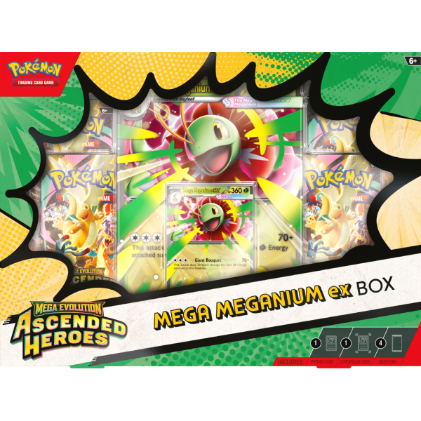 Pokémon TCG: Mega Evolution - Ascended Heroes - Mega Meganium ex Box